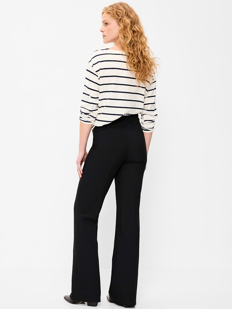 Image number 3 showing, High-Waisted Patch Pocket Flare Pants