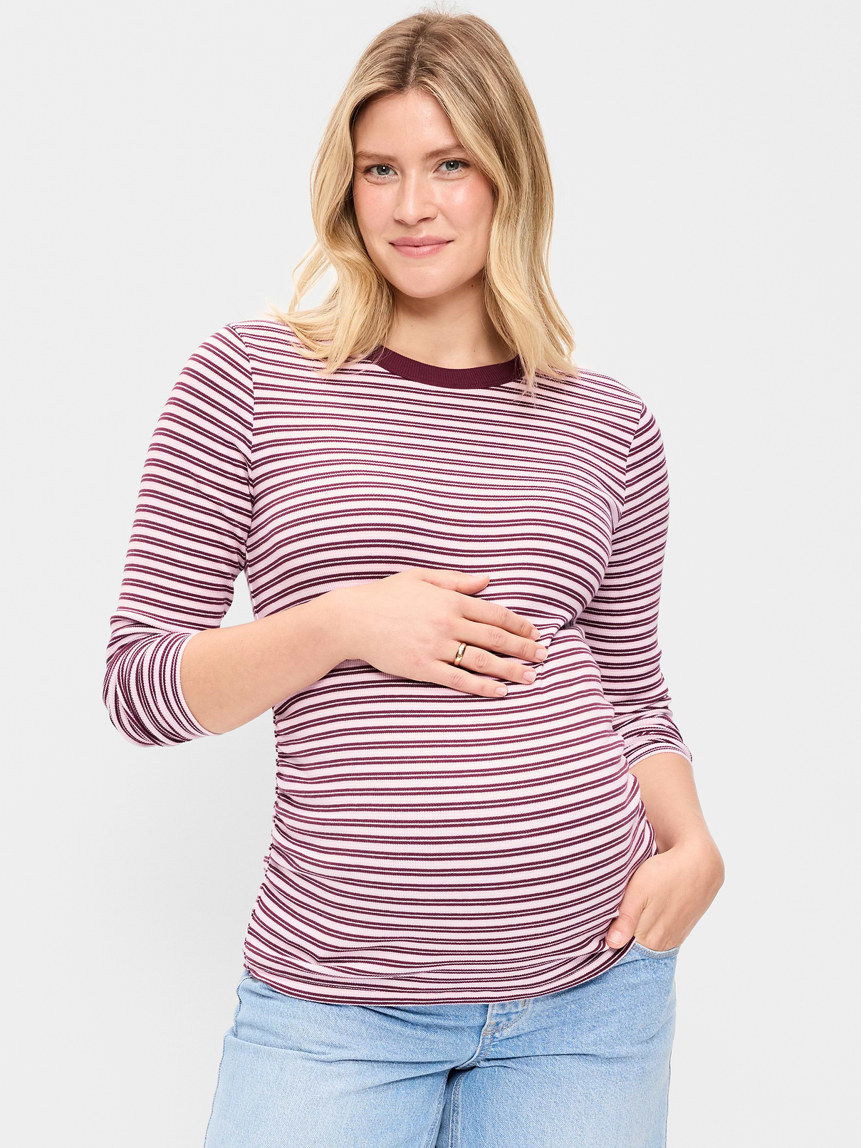 Image number 1 showing, Maternity Snug Long-Sleeve T-Shirt