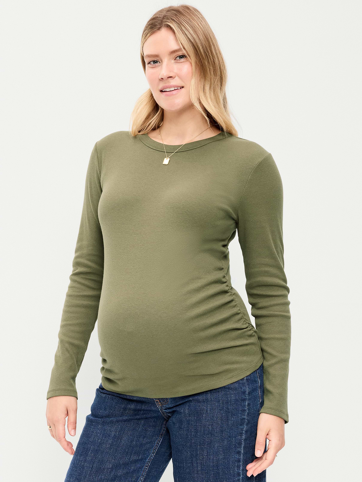 Image number 1 showing, Maternity Snug Long-Sleeve T-Shirt