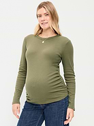 Image number 1 showing, Maternity Snug Long-Sleeve T-Shirt