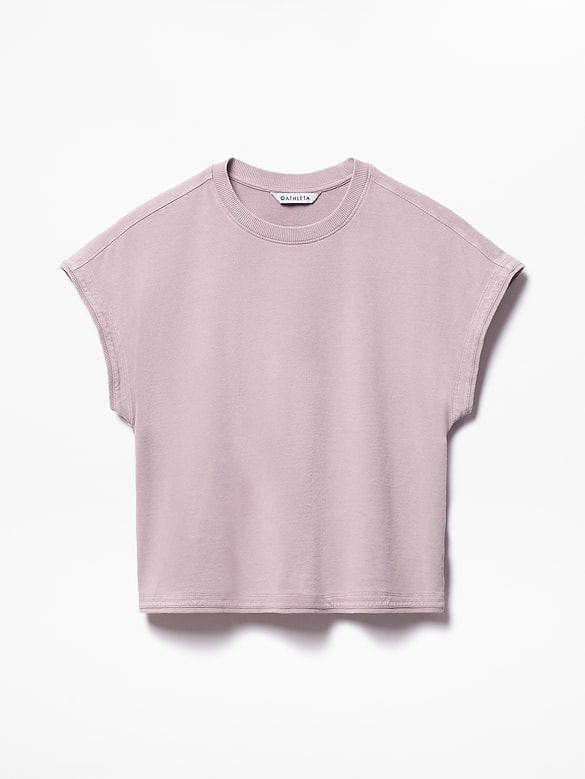 Airy Cotton Terry Snow Wash Sweatshirt Tee
