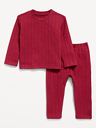 Image 1 of 1, crew neck, long sleeves, matching bottoms, elasticized waistband, online exclusive, Product #1182778