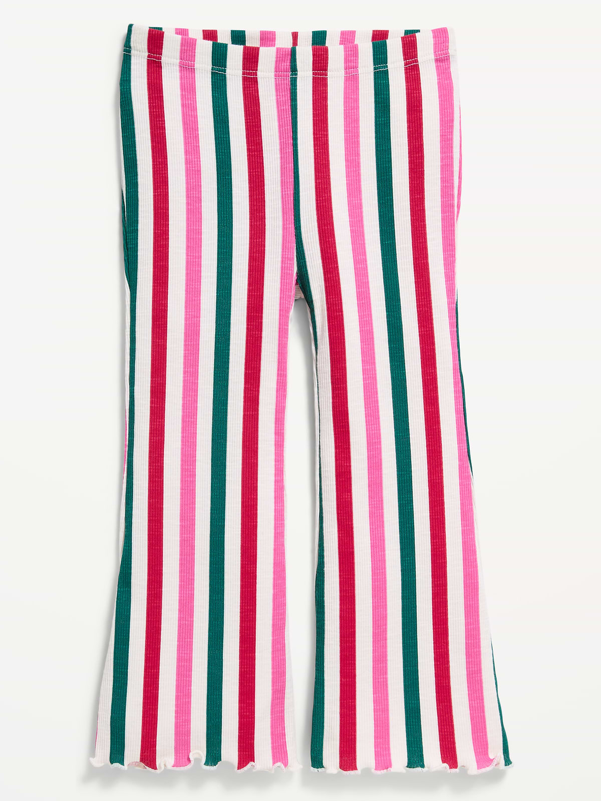 Ribbed Flared Leggings for Toddler Girls