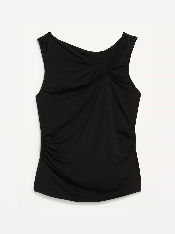 Image 4 of 8, Sleeveless Twist-Front Top