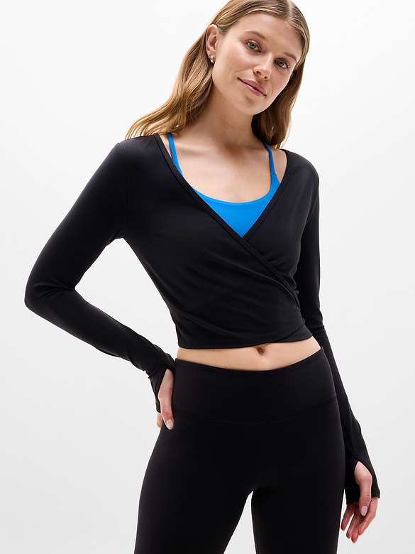 Transcend Wrap Crop Top