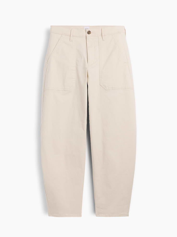 Image number 7 showing, Mid Rise Barrel Khakis