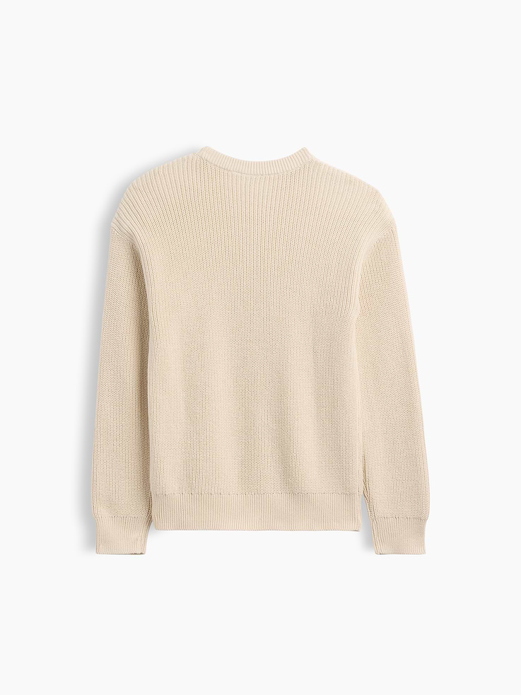 Image 3 of 3, Kids Relaxed Textured Crewneck Sweater