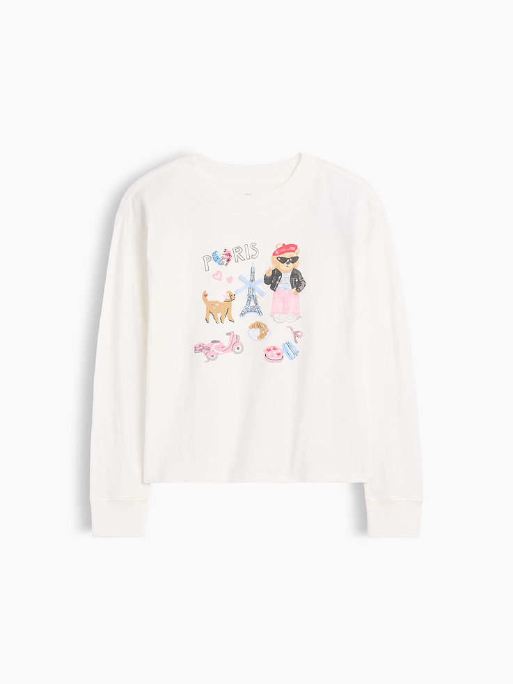 Image number 1 showing, Kids Oversized Graphic T-Shirt