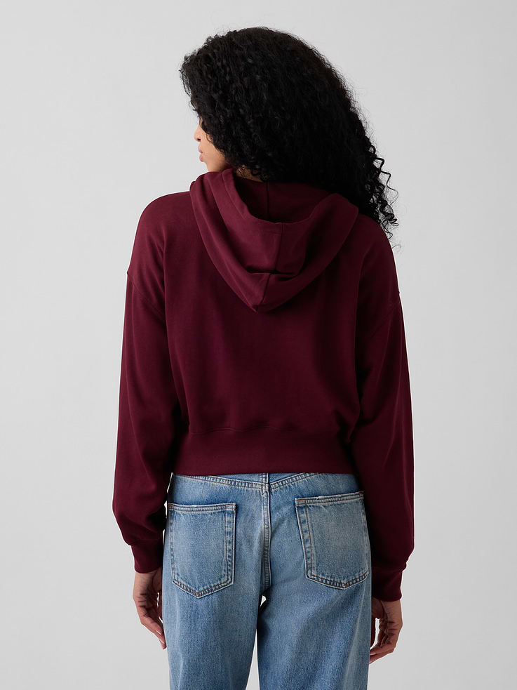 Image number 3 showing, VintageSoft Terry Oversized Wedge Zip Hoodie
