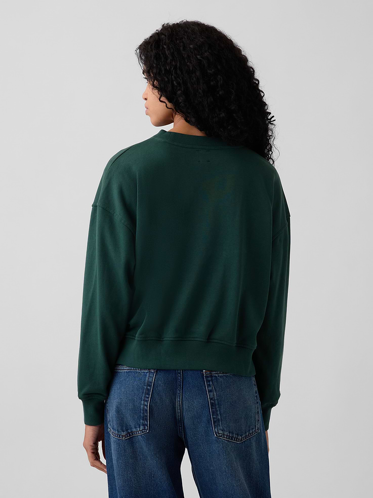 Image number 3 showing, VintageSoft Terry Oversized Wedge Sweatshirt