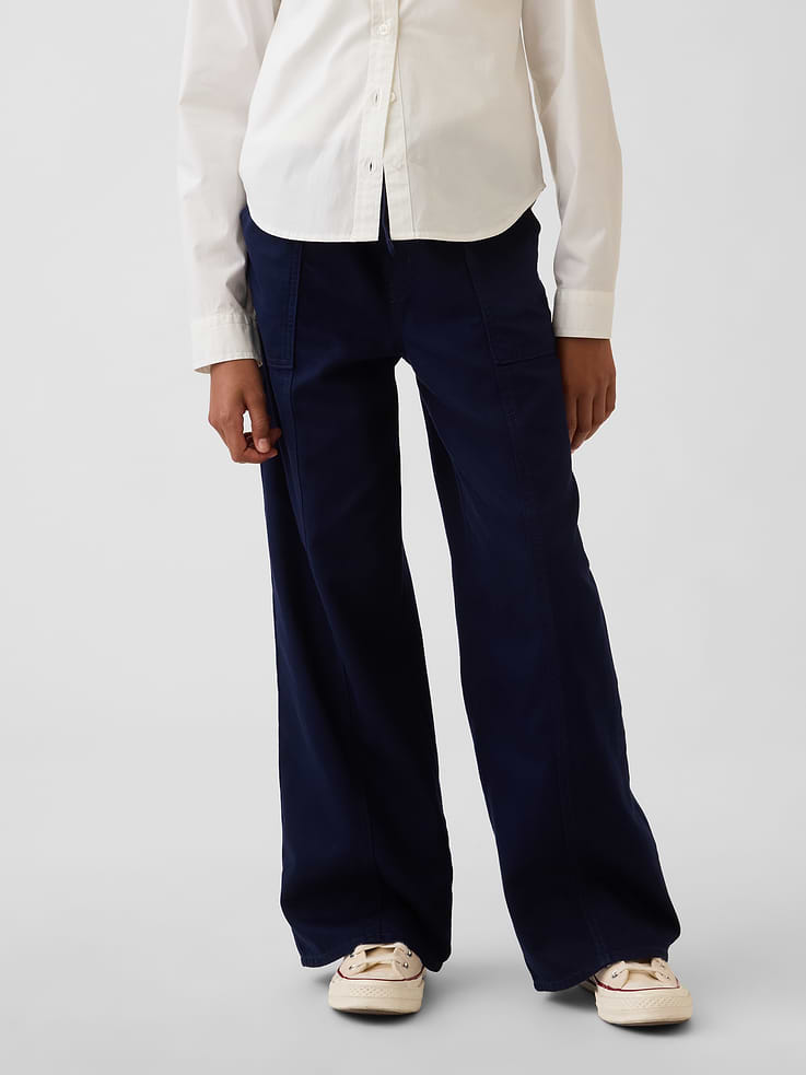 Image number 3 showing, Kids Uniform Easy Wide-Leg Pants