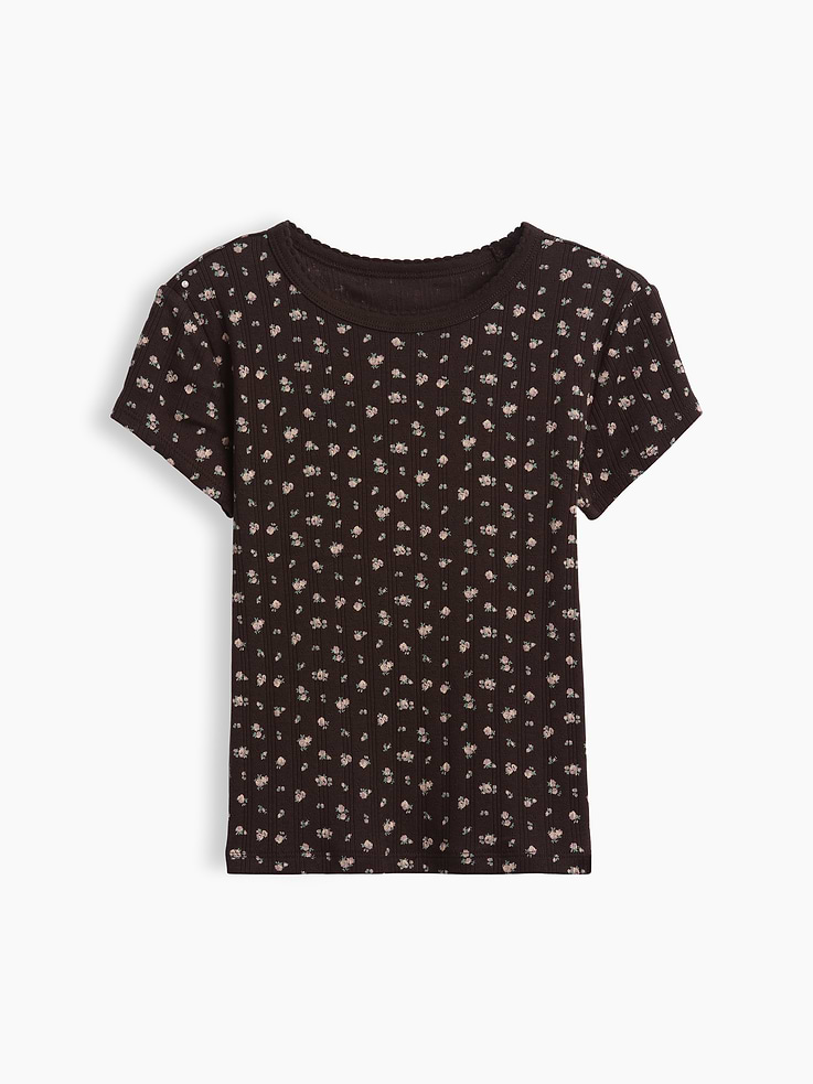 Image number 2 showing, Kids Pointelle T-Shirt