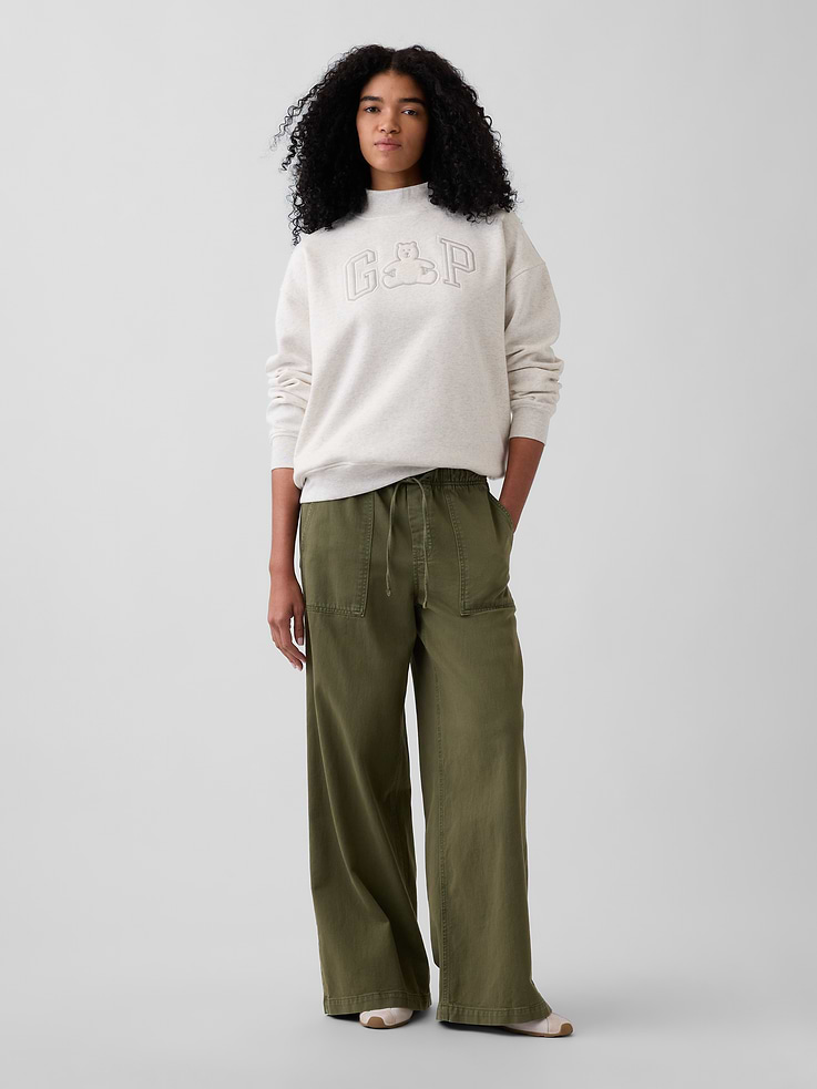 Image number 2 showing, VintageSoft Oversized Mockneck Logo Sweatshirt