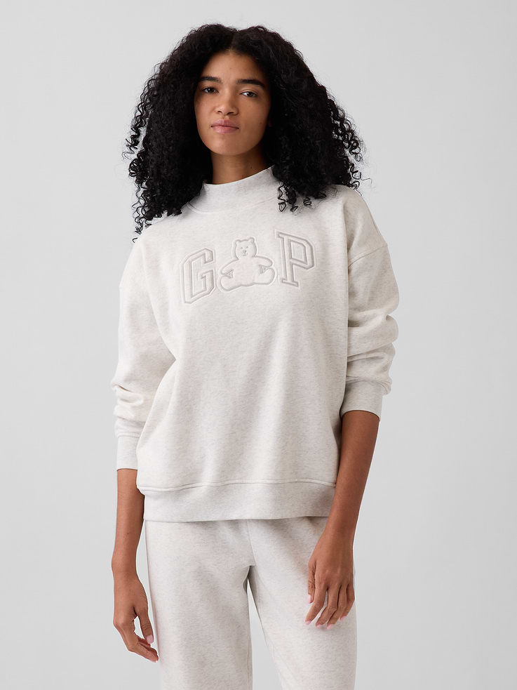 Image number 6 showing, VintageSoft Oversized Mockneck Logo Sweatshirt