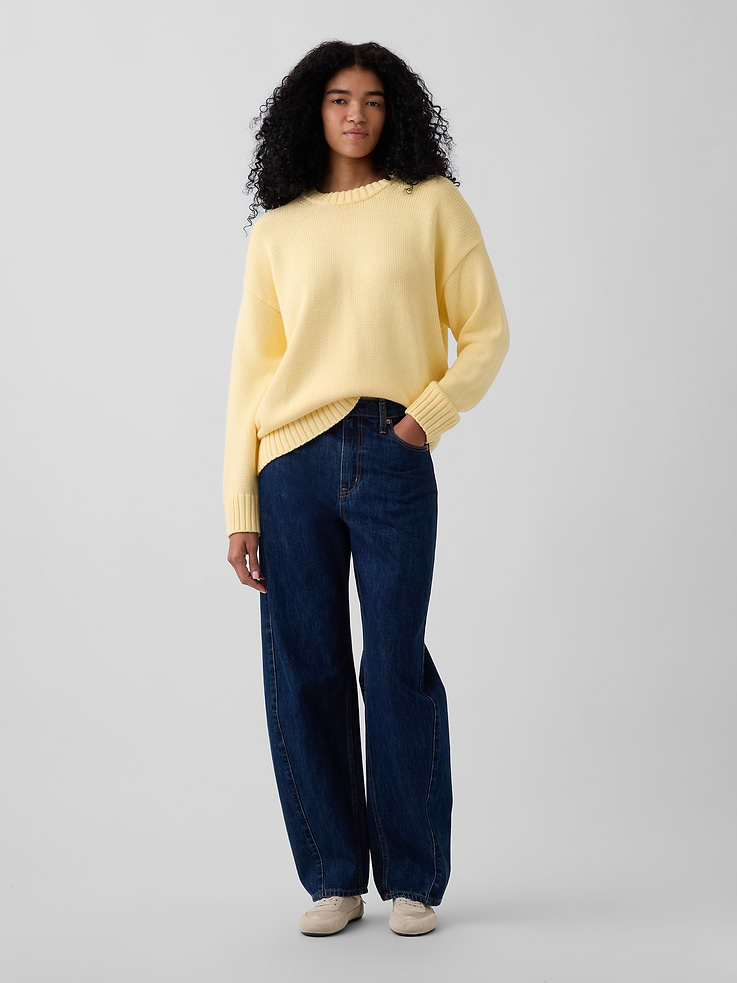 Image number 2 showing, 100% Cotton Oversized Sweater