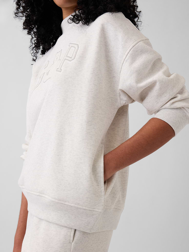 Image number 4 showing, VintageSoft Oversized Mockneck Logo Sweatshirt