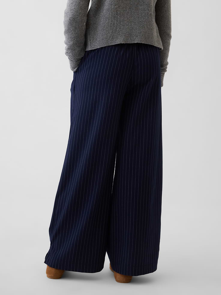 L'image numéro 4 présente Pantalon confort à jambe large à taille à cordon de serrage pour Enfant