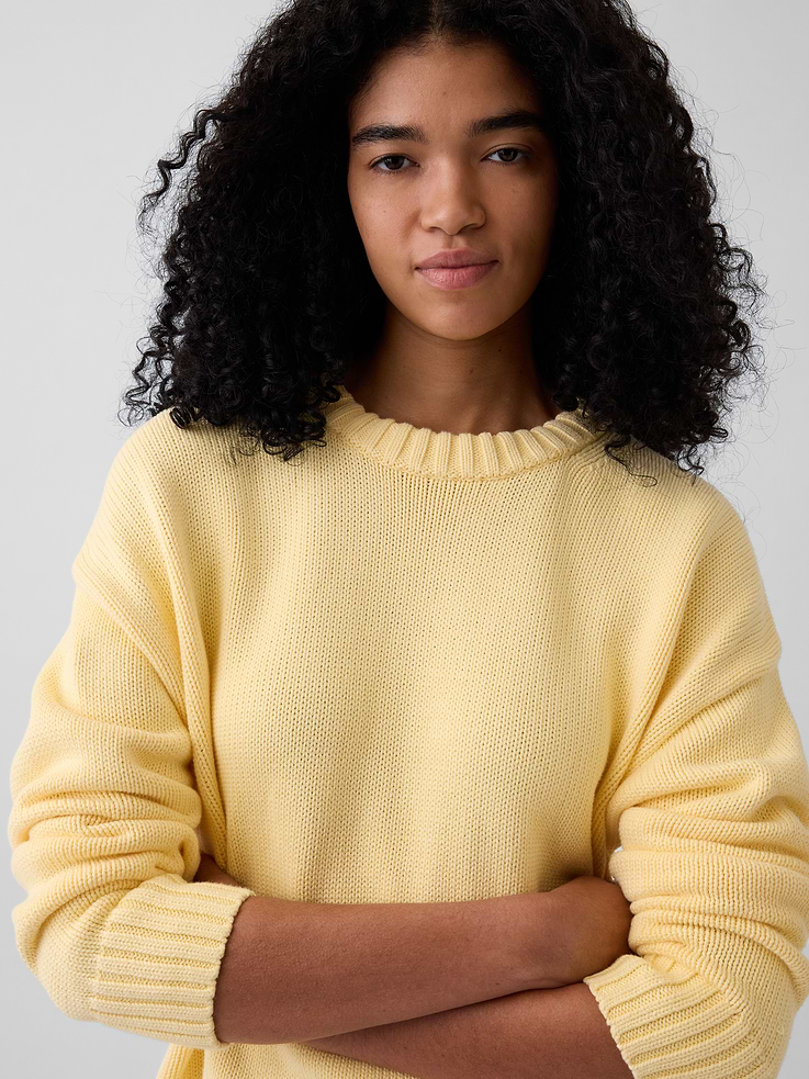 Image number 4 showing, 100% Cotton Oversized Sweater