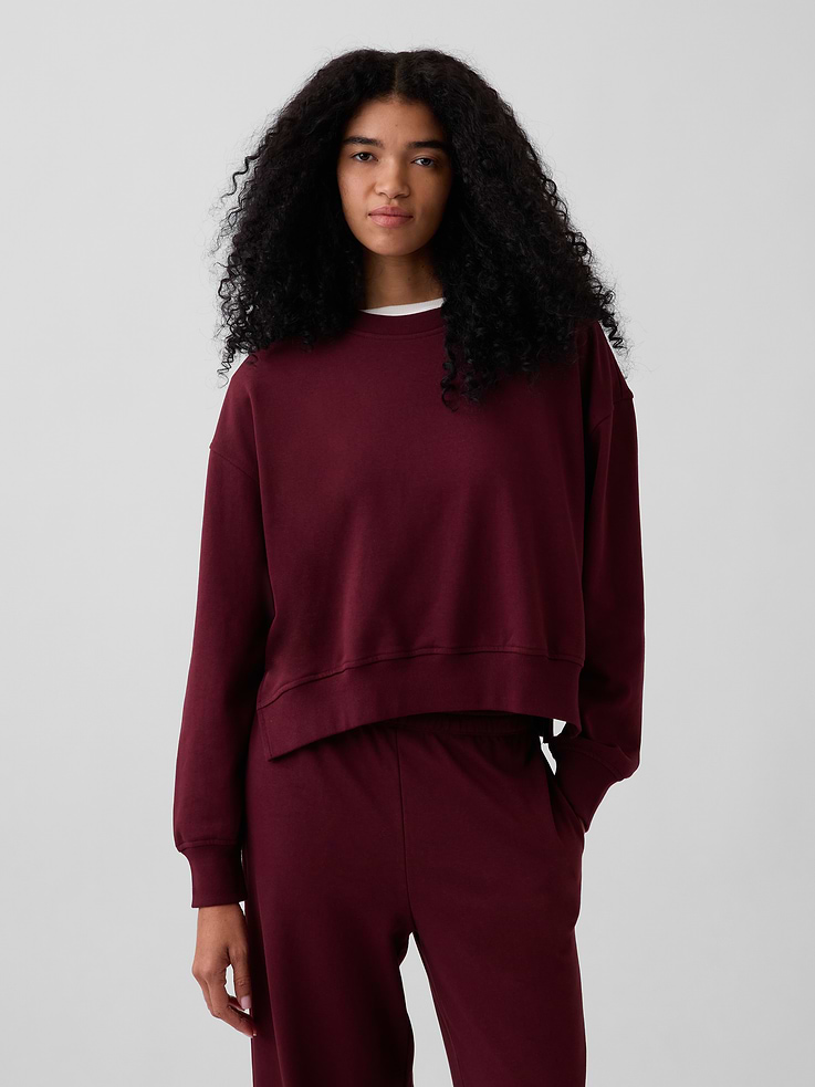 Image number 6 showing, VintageSoft Terry Oversized Wedge Sweatshirt
