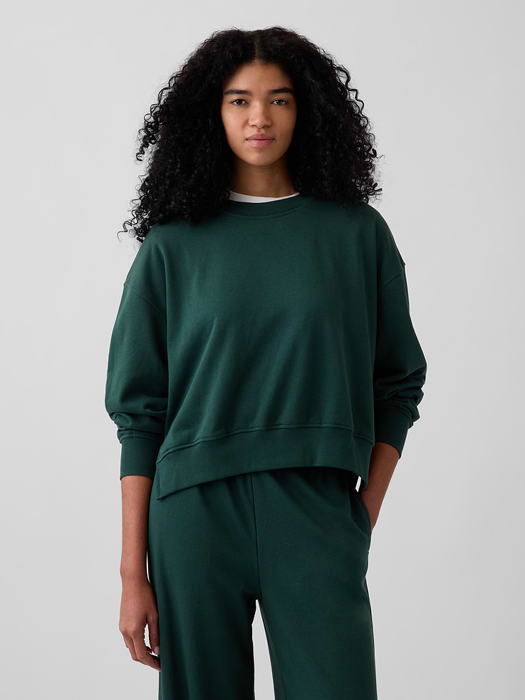 Image number 6 showing, VintageSoft Terry Oversized Wedge Sweatshirt