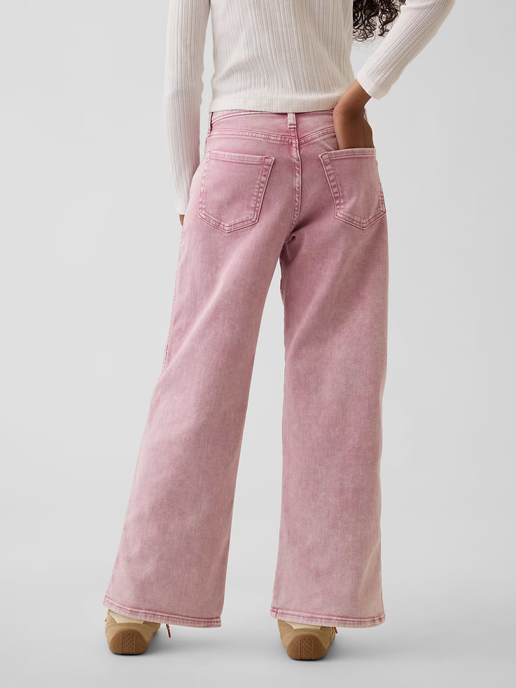 Image number 4 showing, Kids Low Rise Stride Wide-Leg Jeans