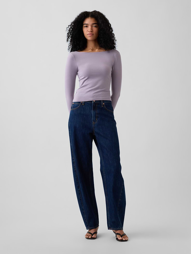 Image number 2 showing, CloseKnit Jersey Scoop-Back T-Shirt