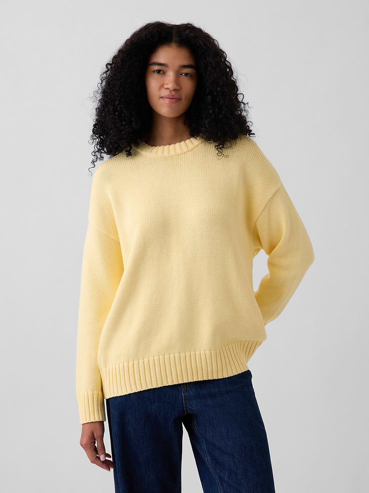 Image number 1 showing, 100% Cotton Oversized Sweater
