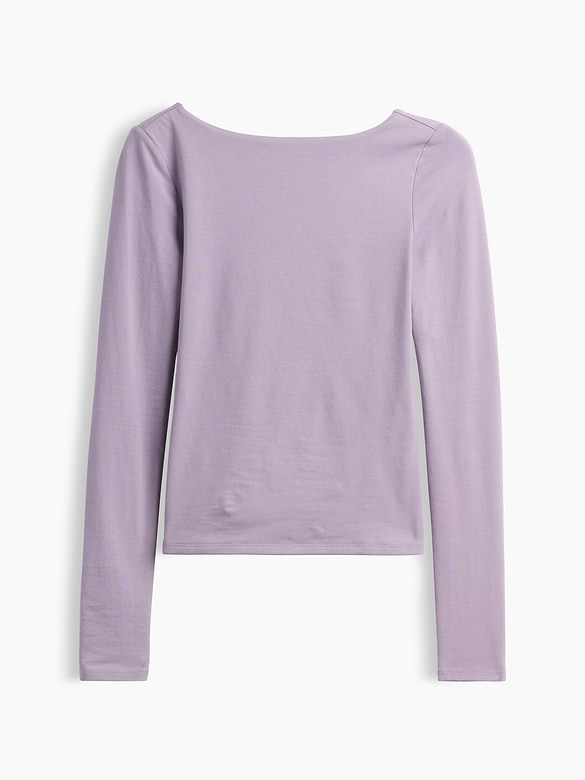 CloseKnit Jersey Scoop-Back T-Shirt