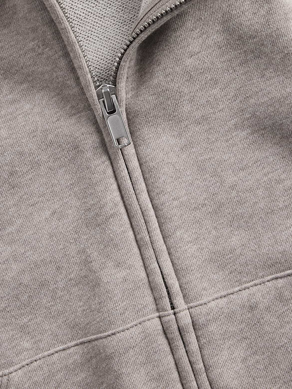 VintageSoft Terry Oversized Wedge Zip Hoodie