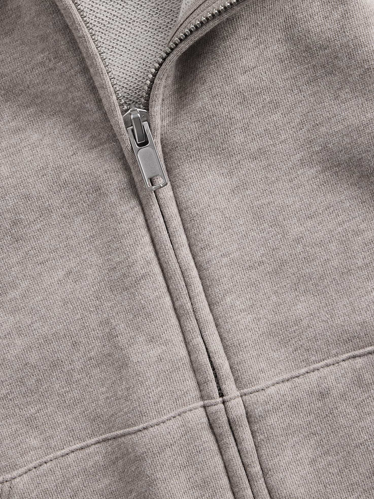 Image number 4 showing, VintageSoft Terry Oversized Wedge Zip Hoodie