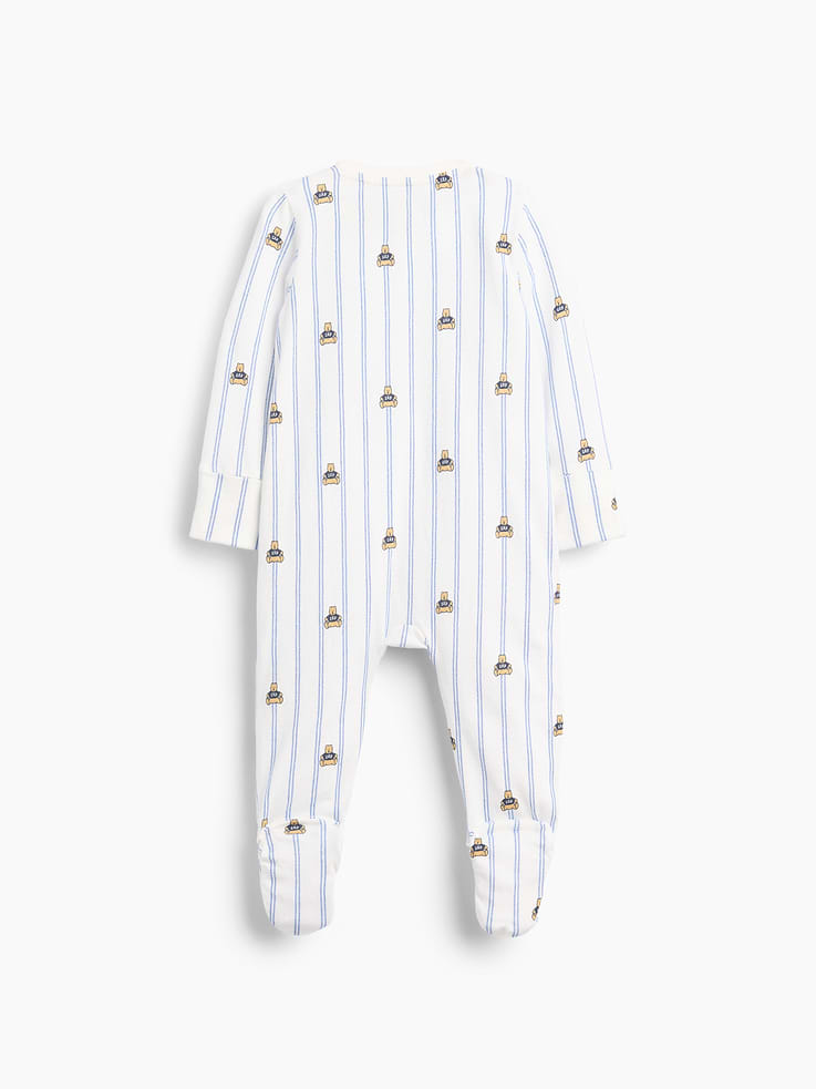 Image number 2 showing, Baby Organic Cotton Print Footed One-Piece