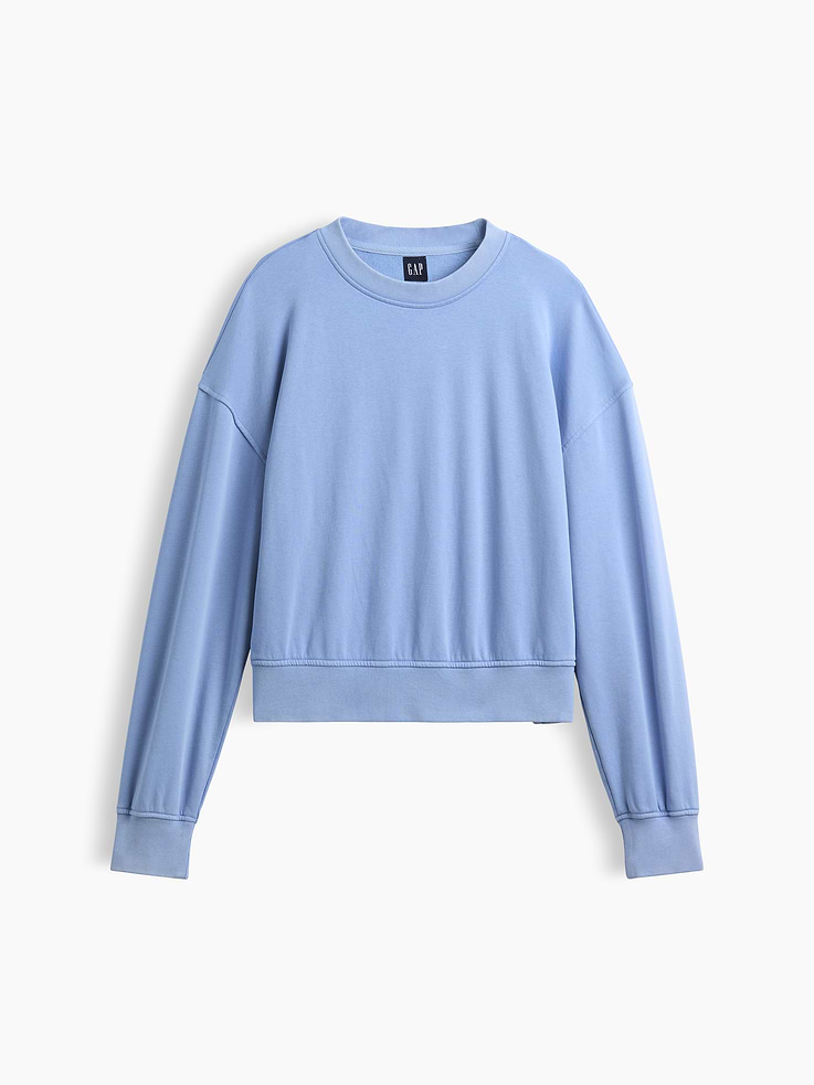 Image number 7 showing, VintageSoft Terry Oversized Wedge Sweatshirt