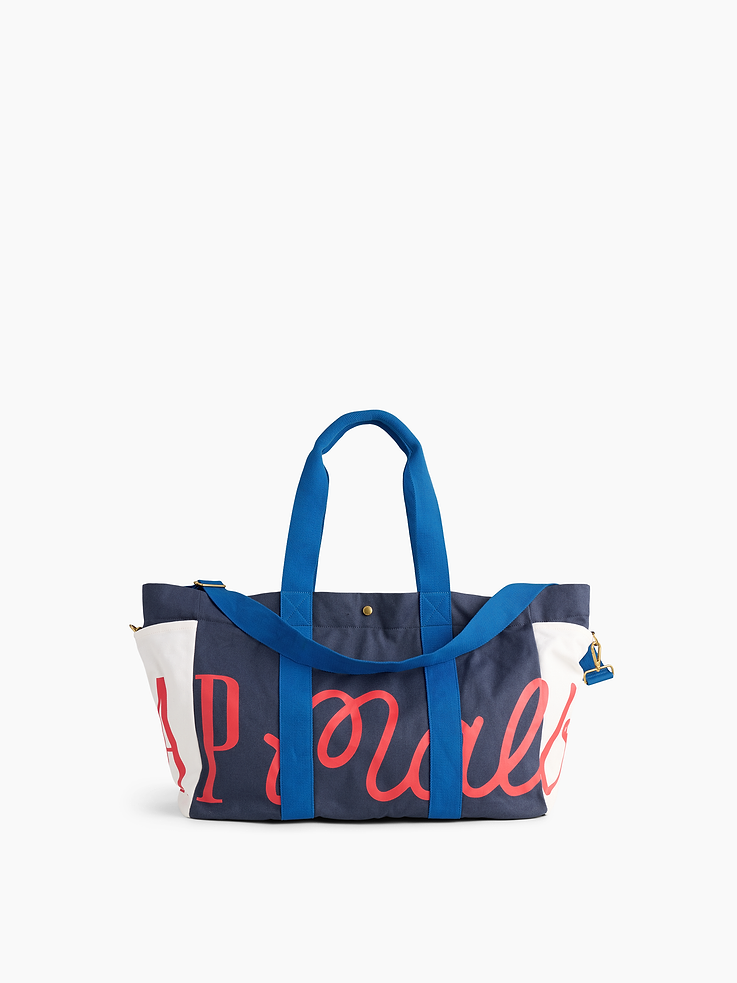 Image number 1 showing, Gap × Malbon Logo Canvas Tote Bag