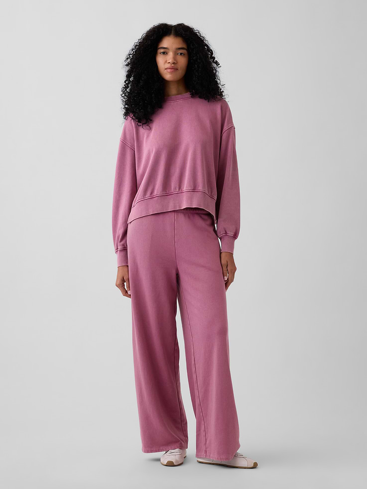 Image number 5 showing, VintageSoft Terry Oversized Wedge Sweatshirt