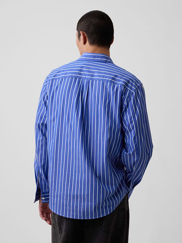 Organic Cotton Poplin Relaxed Shirt