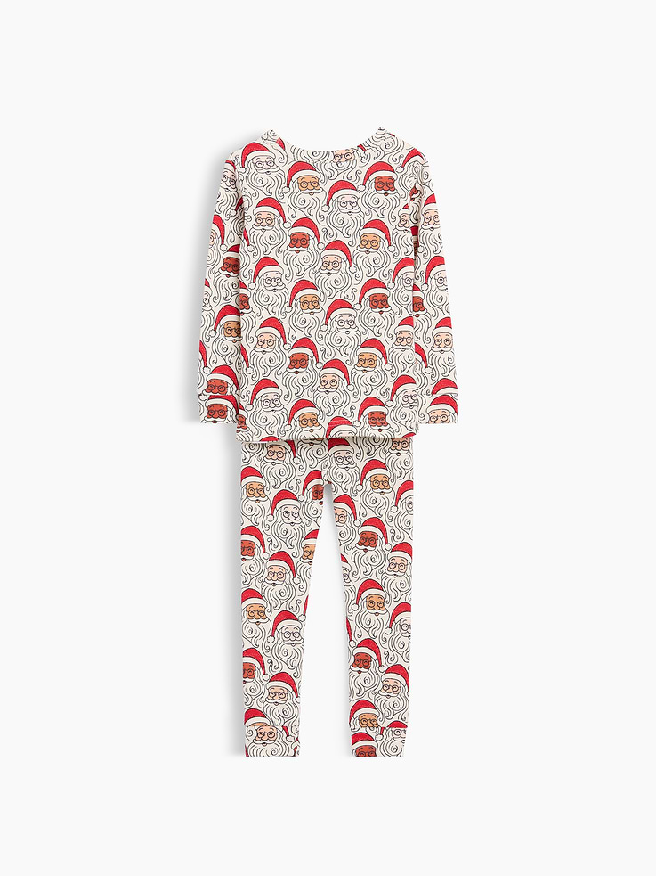 Image 2 of 2, Baby & Toddler Organic Brushed Cotton Santa PJ Set