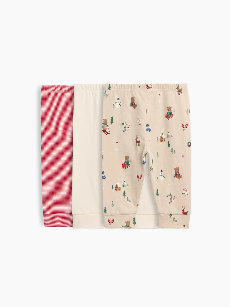 Image 2 of 2, Baby First Favorites Organic Cotton Pull-On Pants (3-Pack)