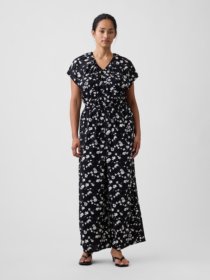 Image number 4 showing, Flutter Sleeve Wide-Leg Jumpsuit