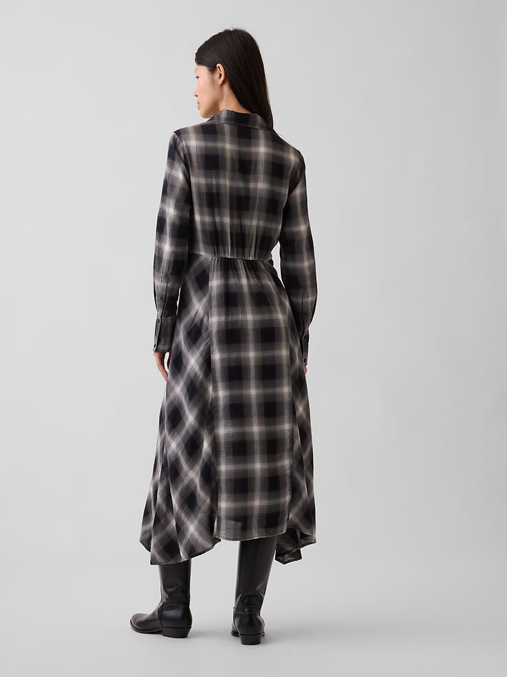 Image number 2 showing, Plaid Maxi Shirtdress