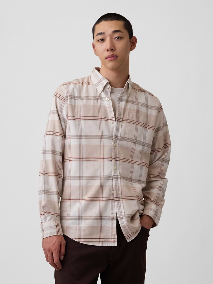 Image number 1 showing, Plaid Oxford Button-Down Shirt