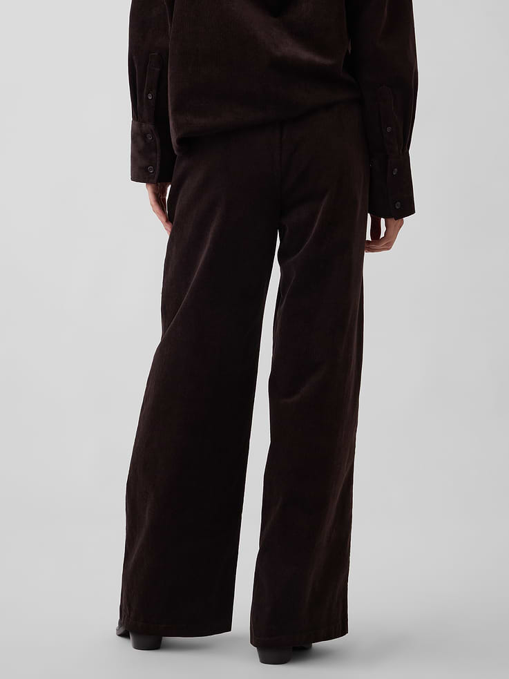 Image number 4 showing, Corduroy Easy Wide-Leg Pants