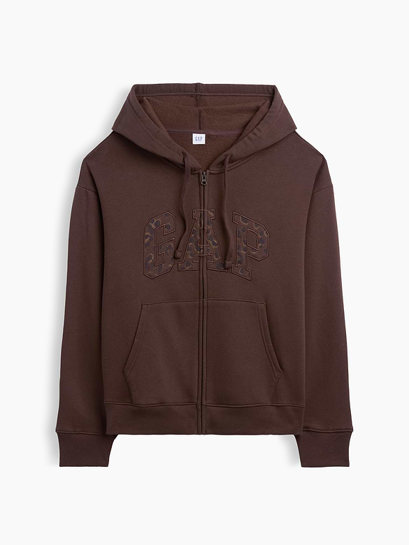 Relaxed Gap Logo Zip Hoodie