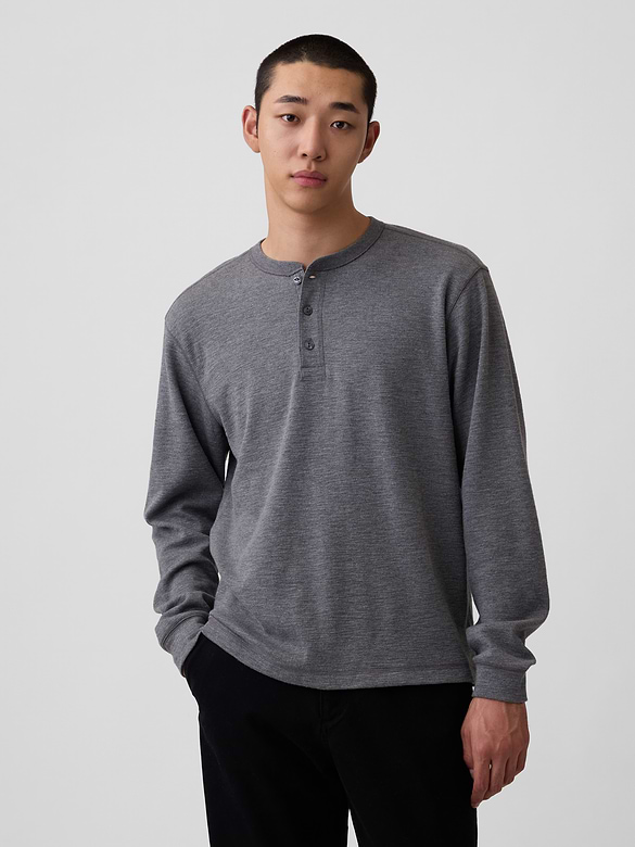Relaxed Henley T-Shirt