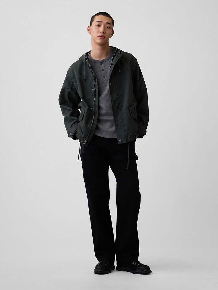 Image 2 of 5, Relaxed Henley T-Shirt