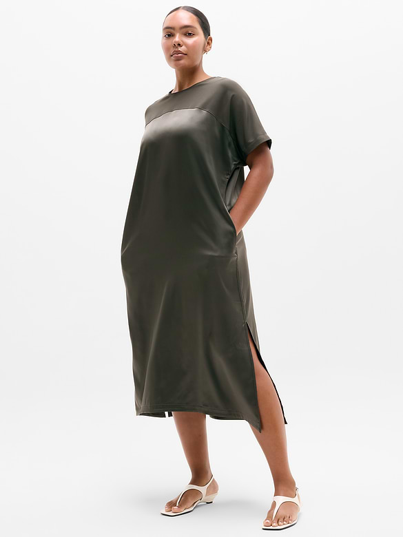 Featherweight Satin Dress