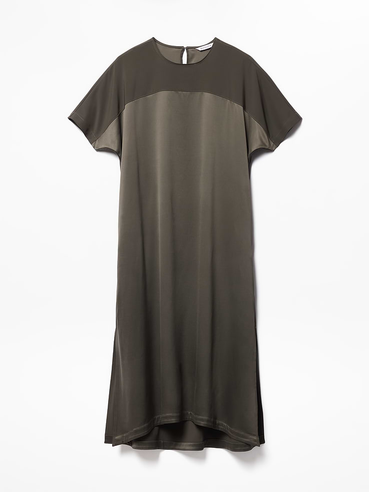 Image number 6 showing, Featherweight Satin Dress