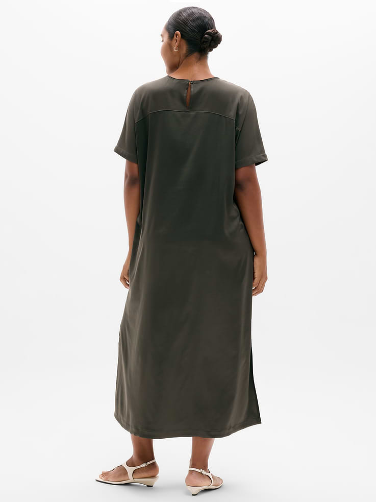 Image number 5 showing, Featherweight Satin Dress