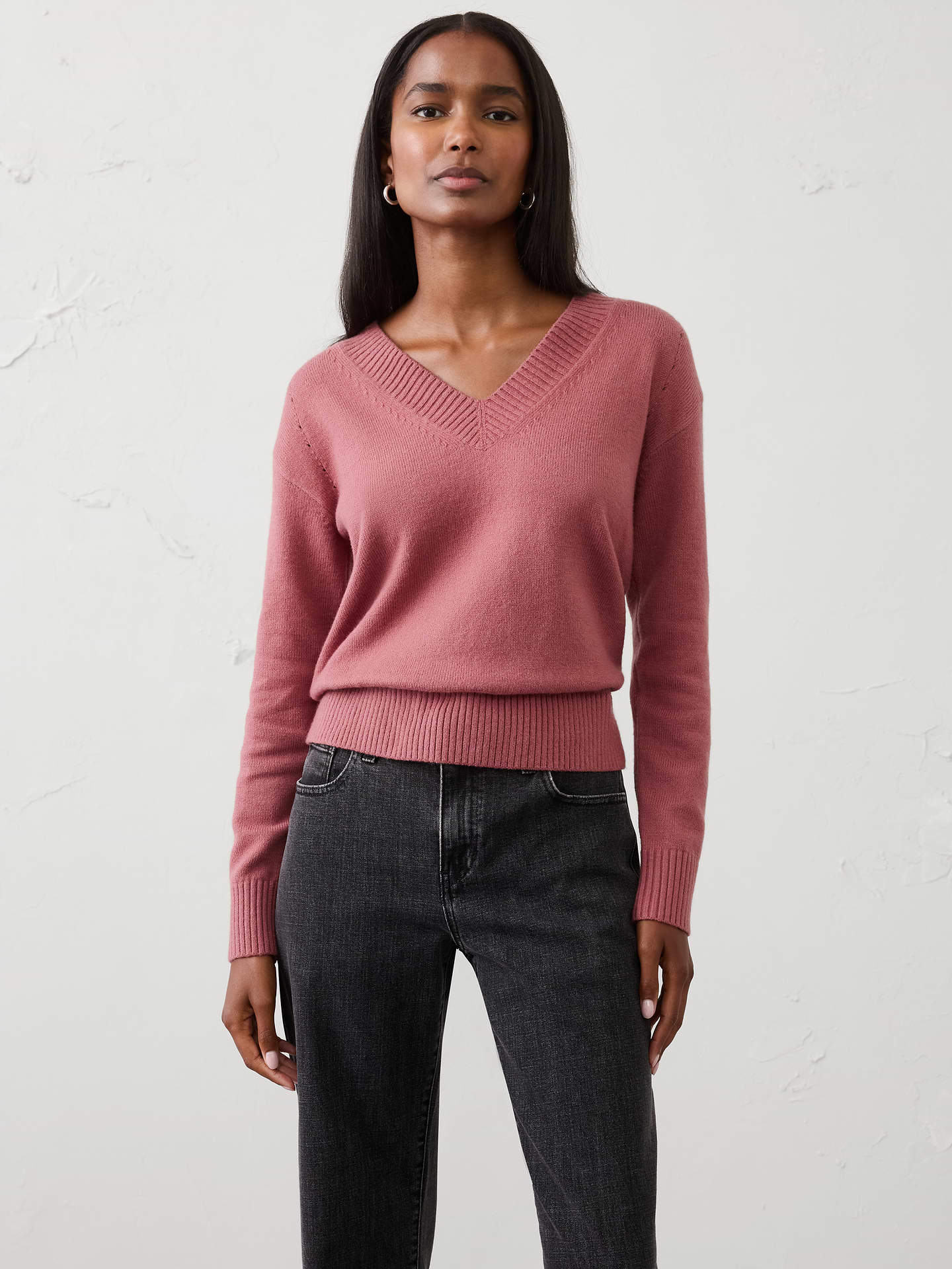 Image number 1 showing, Perfectly Soft V-Neck Sweater