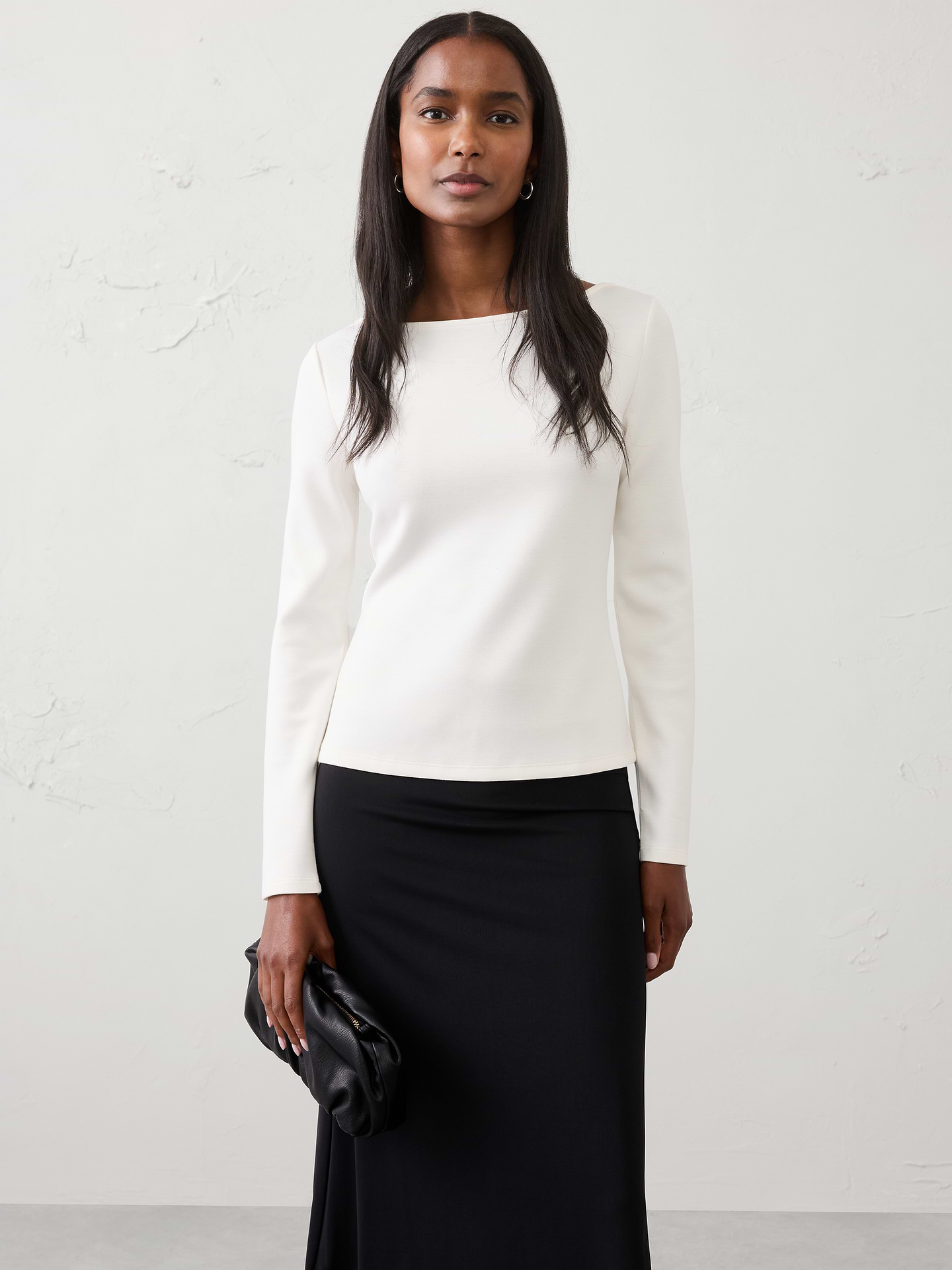 Image number 1 showing, Soft Touch Boatneck Top