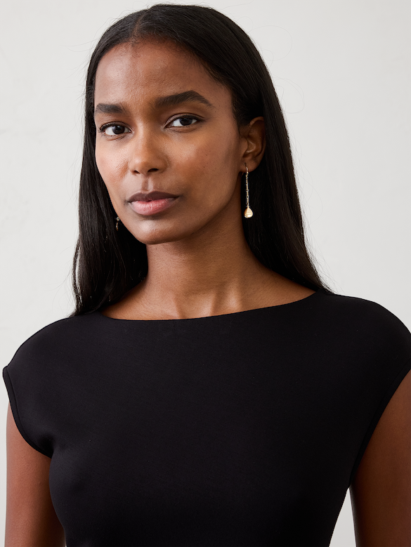 Delicate Pendant Drop Earrings